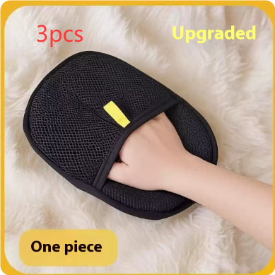 Pet Hair Remover Gloves | Deshedding Grooming & Bathing Brush for Dogs & Cats