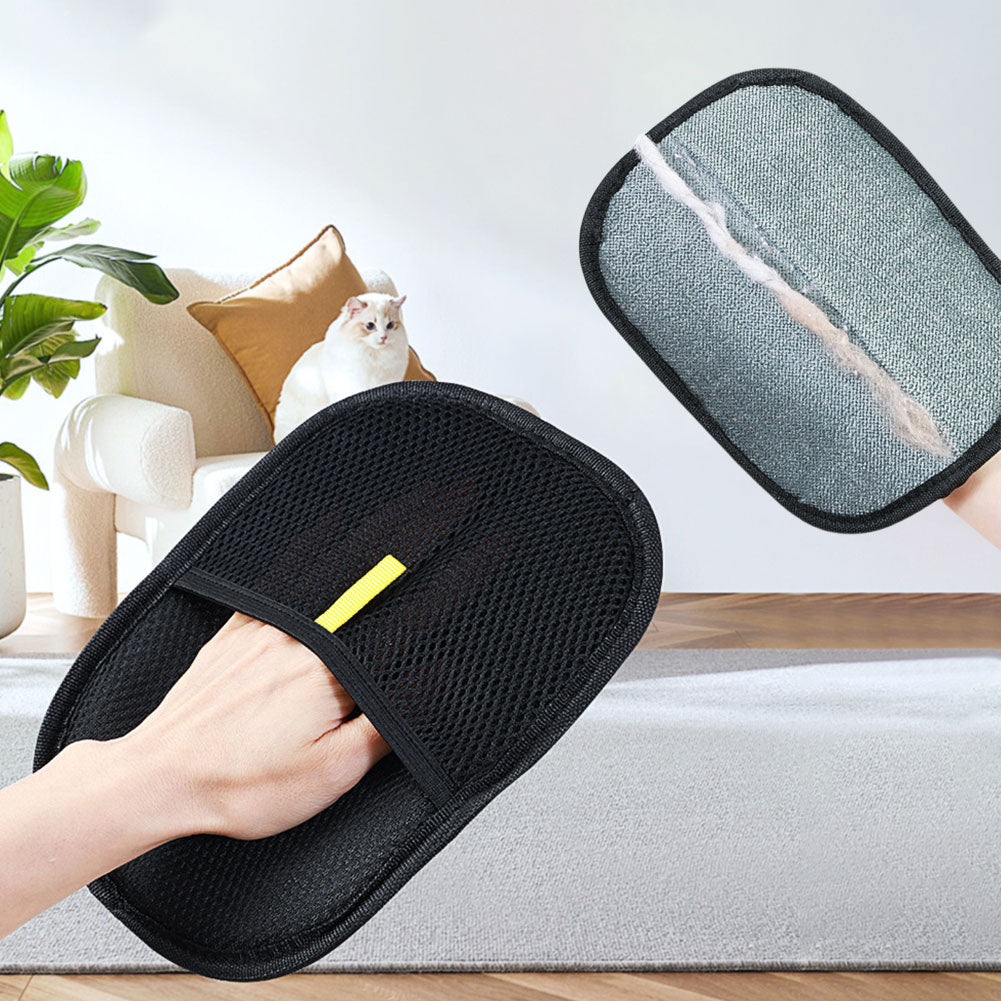 Pet Hair Remover Gloves | Deshedding Grooming & Bathing Brush for Dogs & Cats