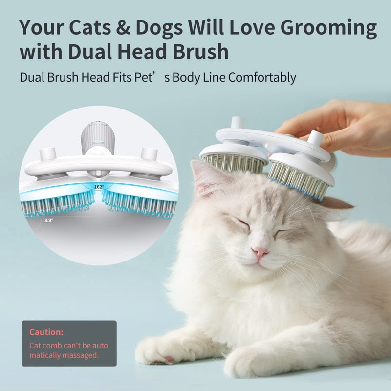 Self-Cleaning Pet Slicker Brush | Easy Fur Removal for Cats & Dogs