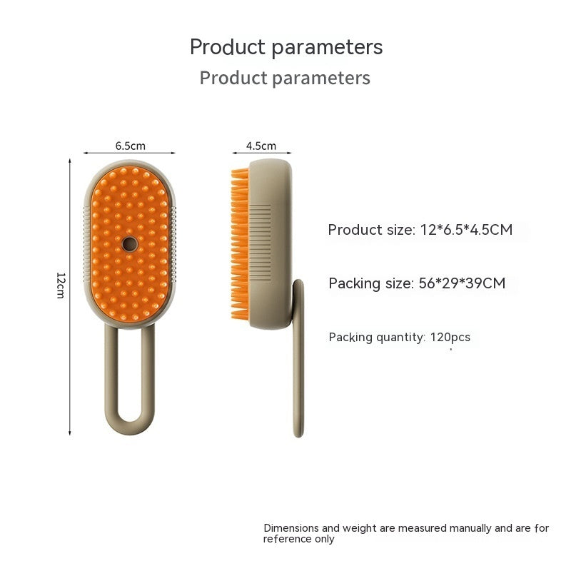 3-in-1 Steam Pet Grooming Brush